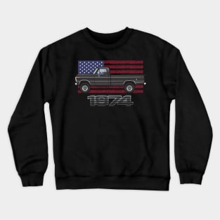 74 Black 2 Crewneck Sweatshirt